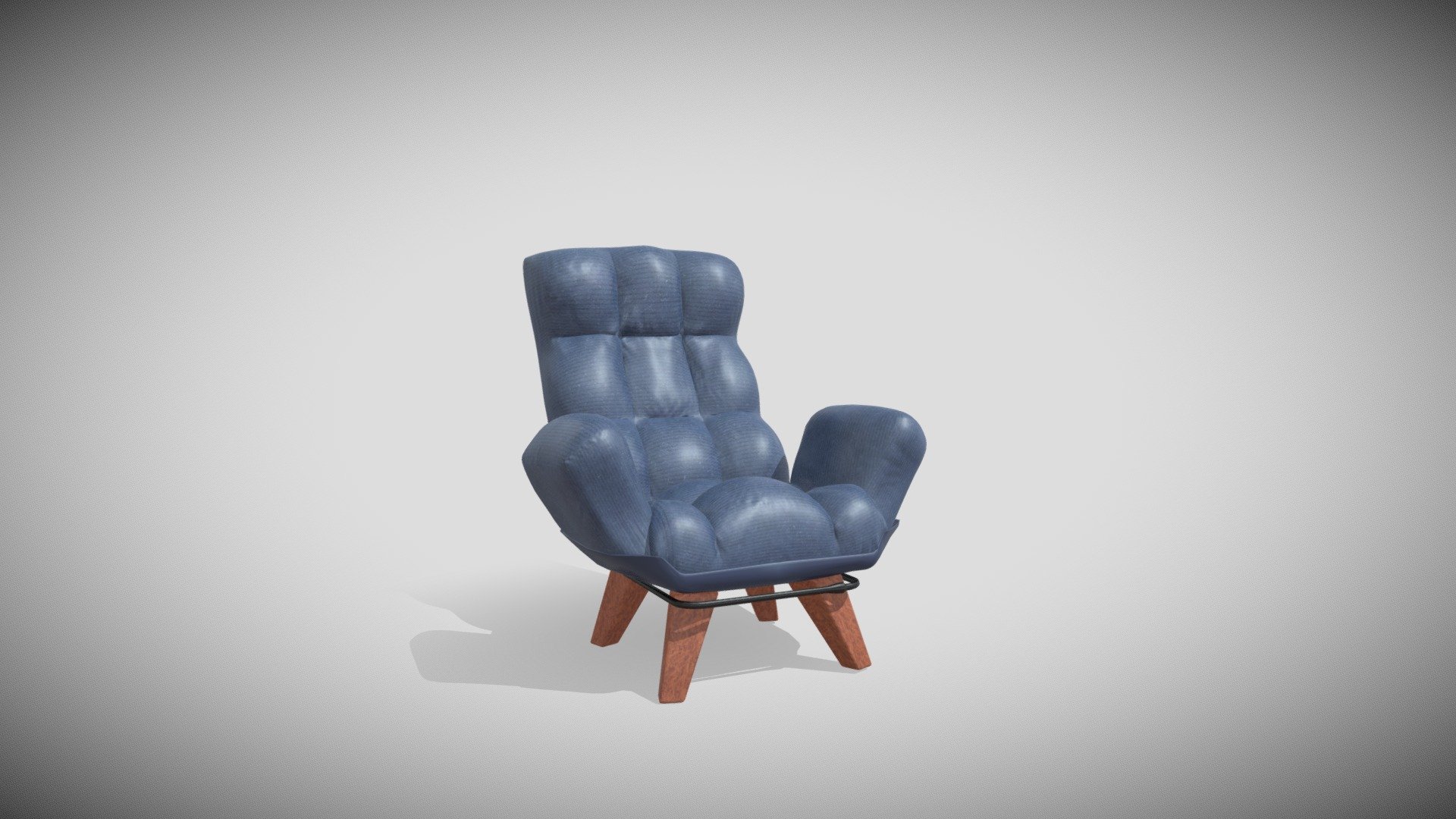 High back Arm chair (Free Download)