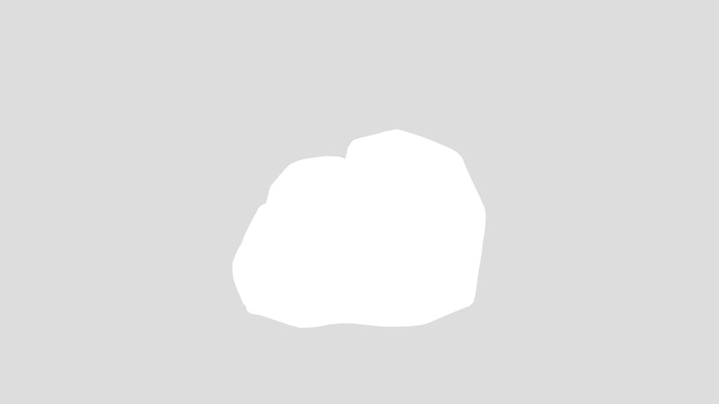 Stylized Rock Cluster Light Green