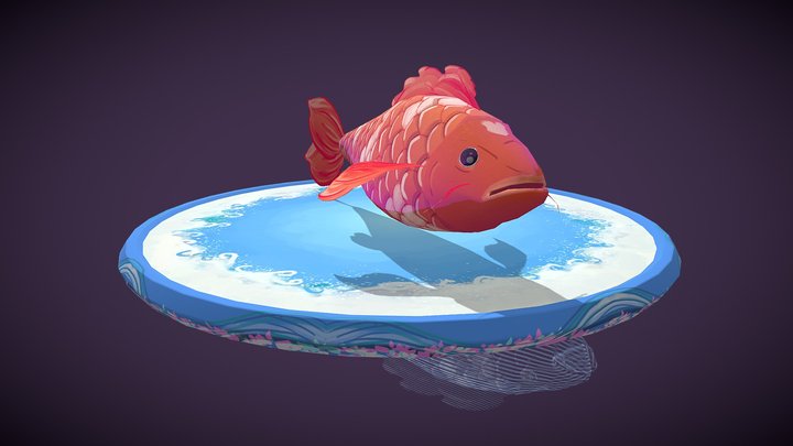 Double Fish 3D Model