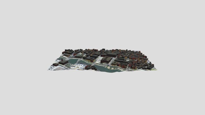 Paris City 3D Model 3D Model