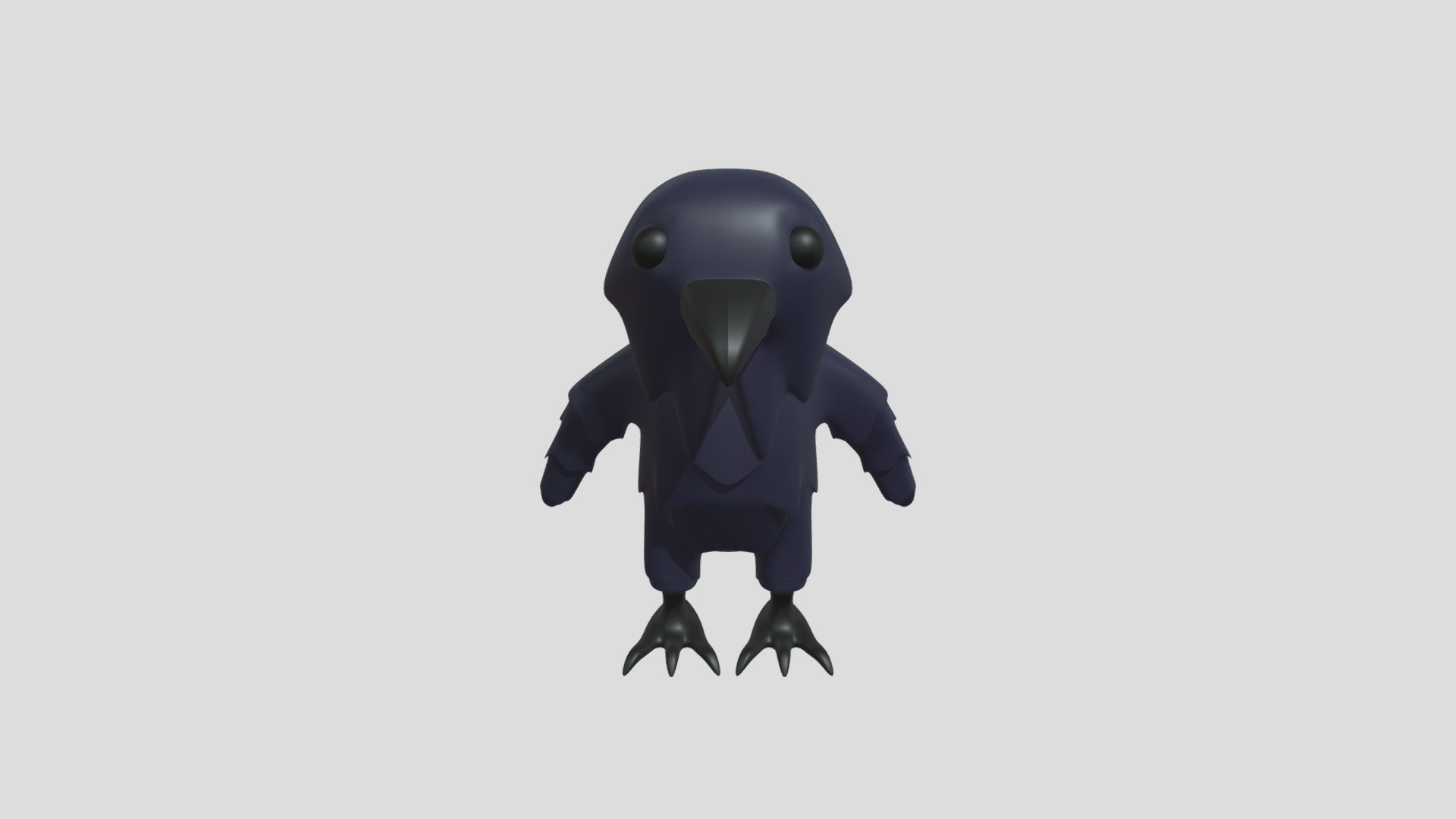 Chibi Crow - 3D model by Mihaaq [b242726] - Sketchfab