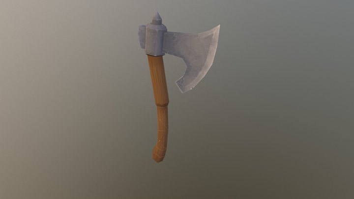 CG Cookie Axe Texture Practice 3D Model
