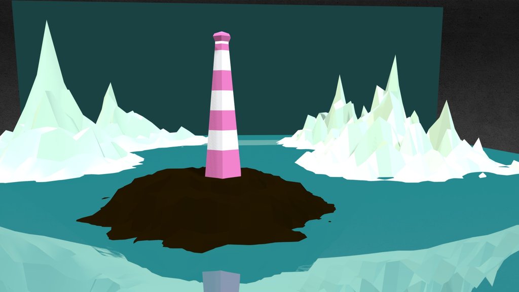 lighthouse in the sea