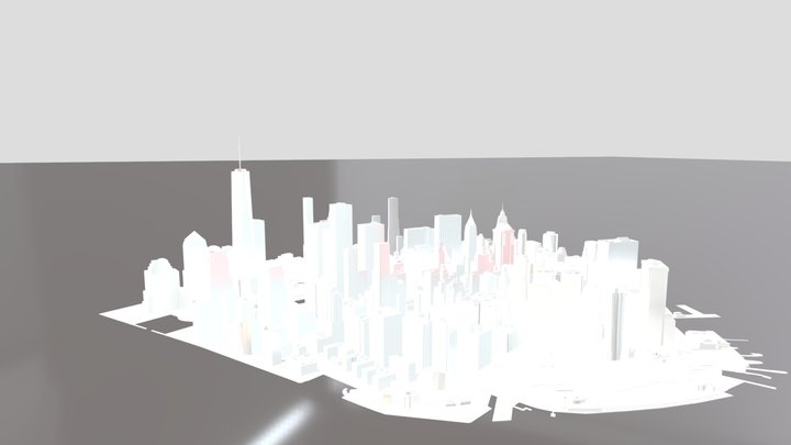 Downtown Manhattan 3D Model