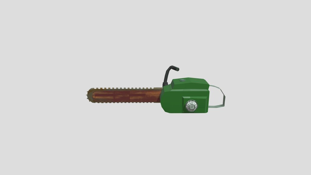 Mini Chainsaw Low Poly