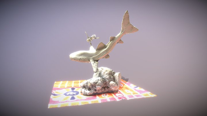 Lady-shark 3D Model