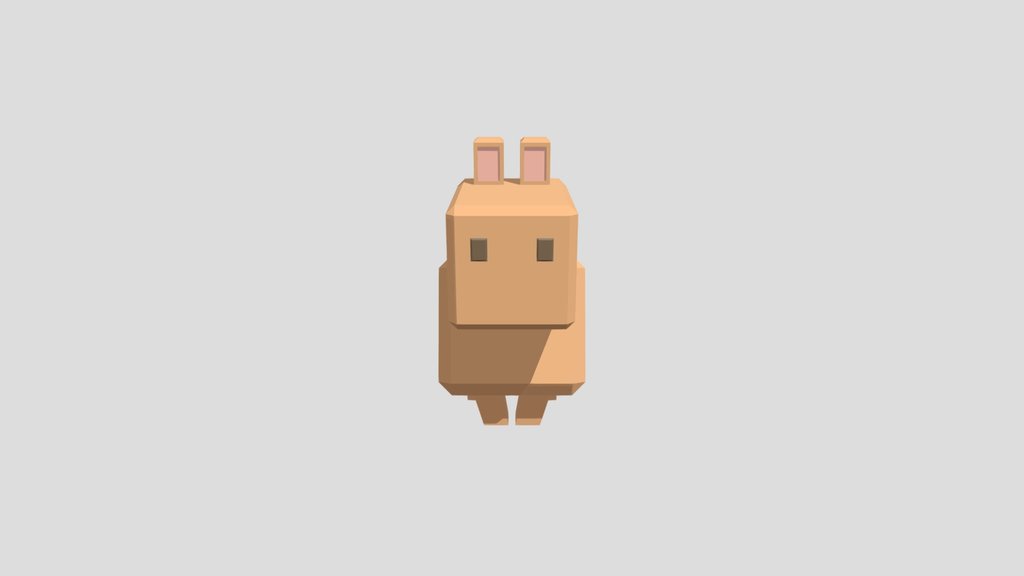 Capybara low poly (Remaster v2)