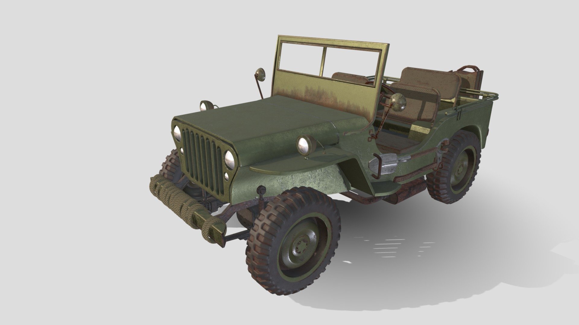 Jeep World War1 - 3D model by rebel (@512) [b24c98e] - Sketchfab