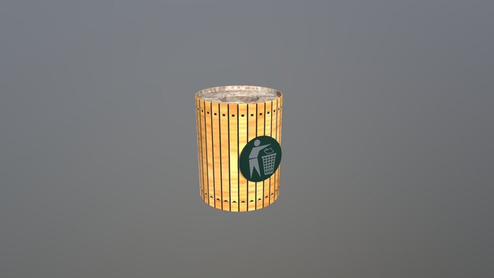 Trash Bin 3D Model