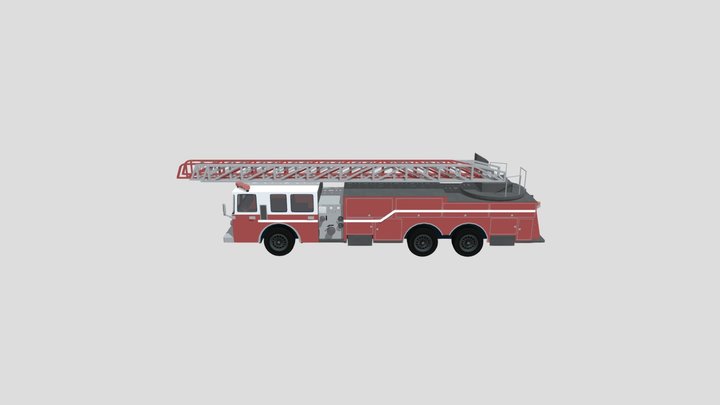Ladder Truck 3D Model