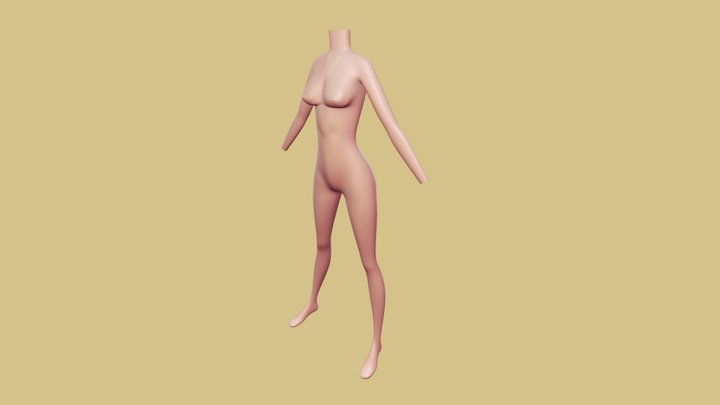 Modelado Cuerpo Mujer - Sergio San José 3D Model