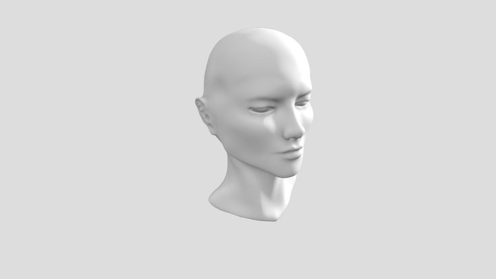 Female Head Sculpt – High Poly Anatomy Study