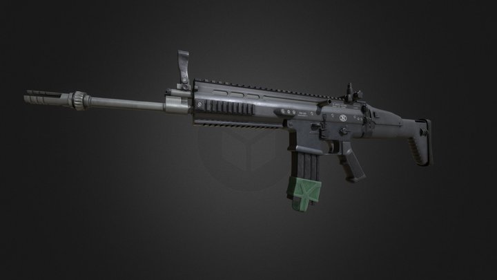 FN SCAR-L STD 3D Model