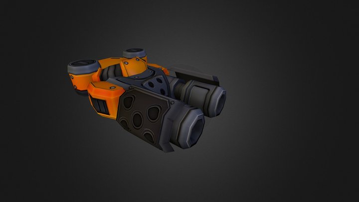 Ship Turret 3D Model