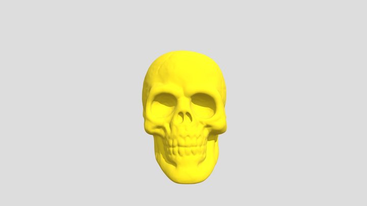 Golden Skeleton (No Material) 3D Model