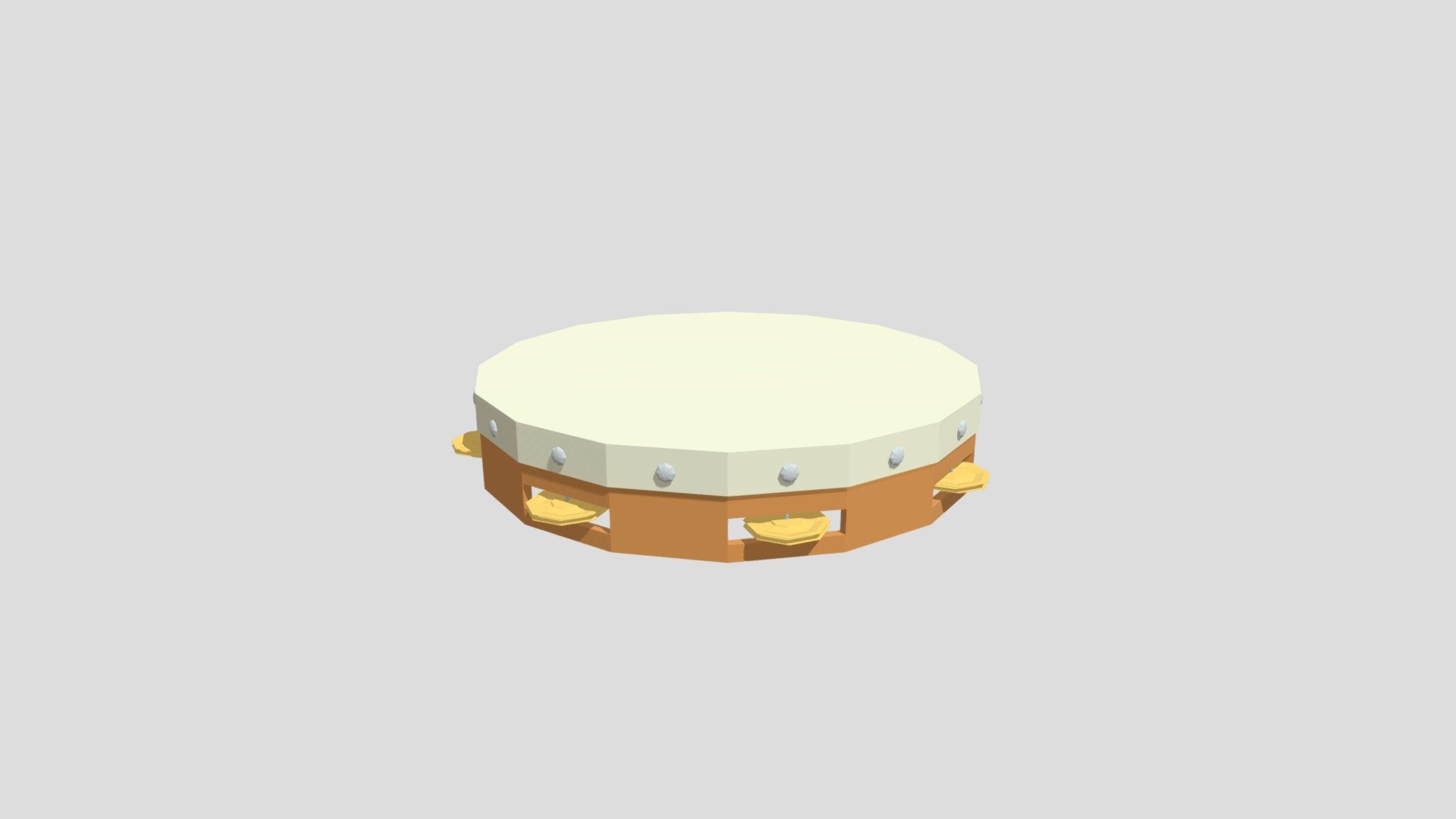 Tamborine from Poly by Google Download Free 3D model by IronEqual