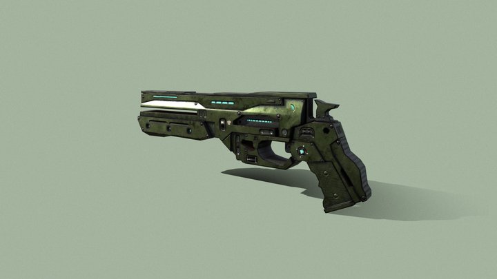 Sci Fi Pistol 3D Model