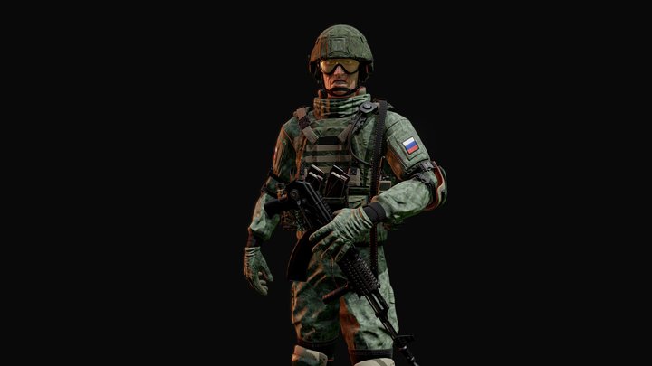 Ratnik - RUS soldier. 3D Model