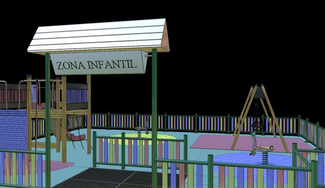 PLAYGROUND SET 3D Model