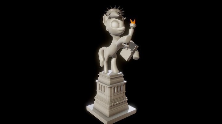 Liberty Statue - EquRail Project 3D Model
