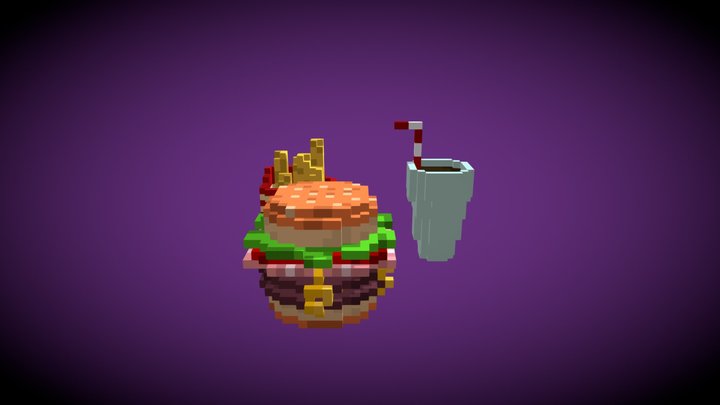 Junk Food 3D Model
