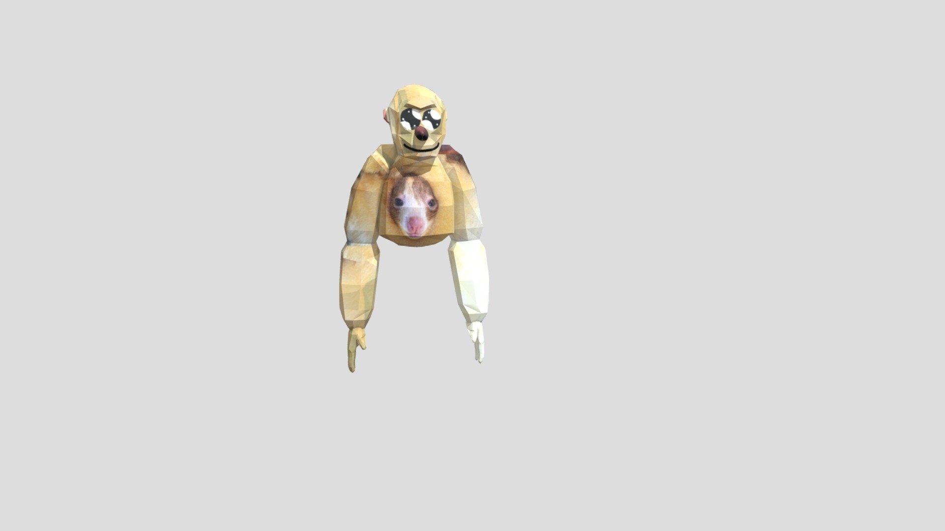 Gorilla_tag_player_model_edited_unity_3d (1) - Download Free 3D model ...