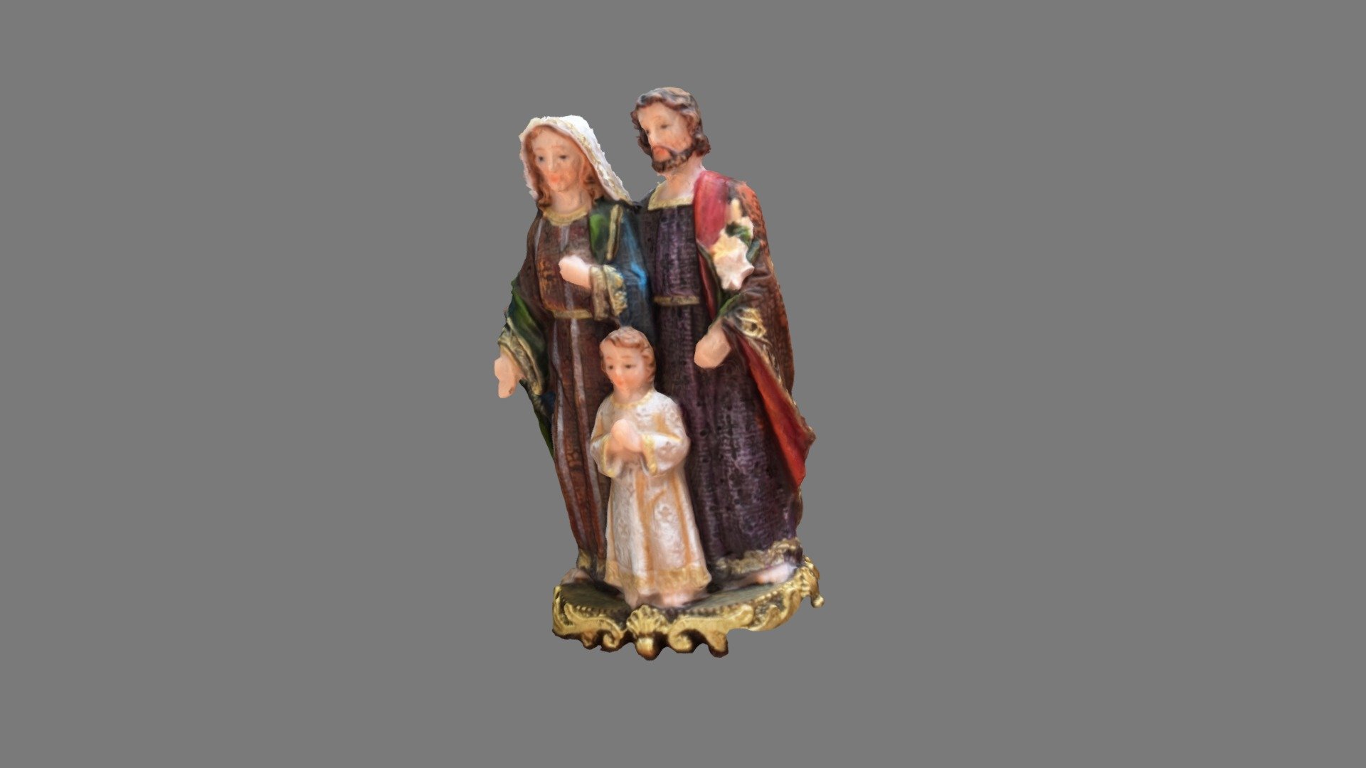 Familia Ok Simplified 3d Mesh