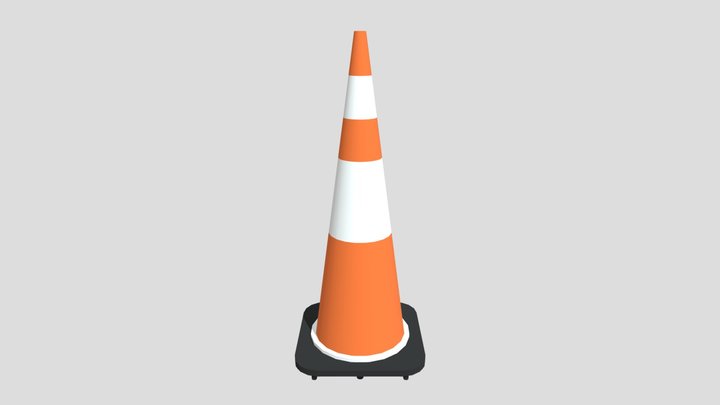 Traffic Cone 3D Model