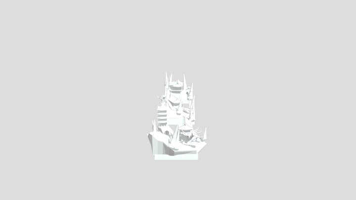 Forest Loner - Diorama and House blockout 3D Model
