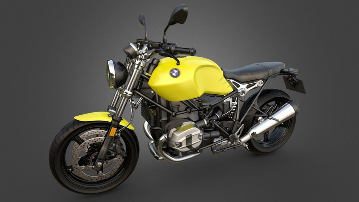 Motorcycle BMW nineT 3D Model