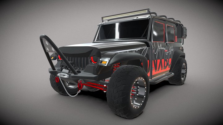 Thar roxx (4x4 MODFIED) 3D Model