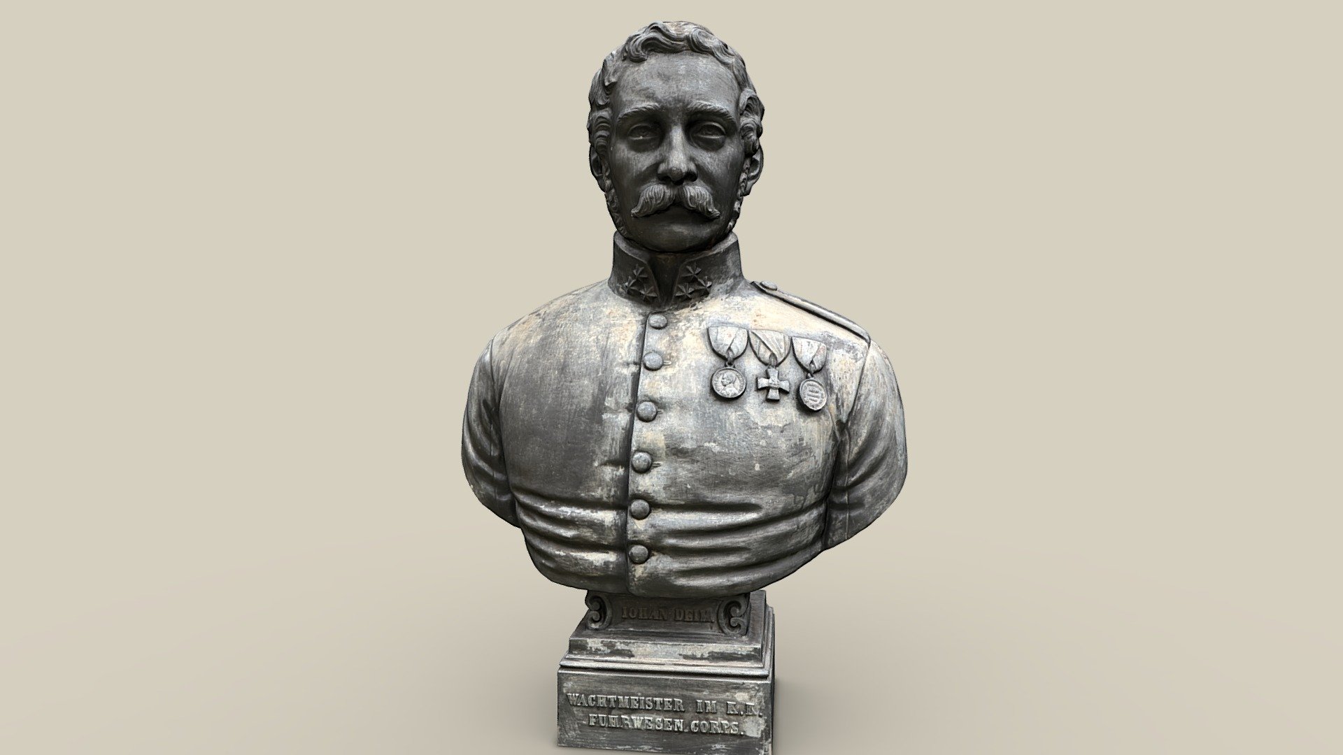 Büste Deim — Sketchfab embed 3D viewer