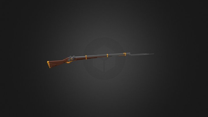 Musket - Voxel 3D Model