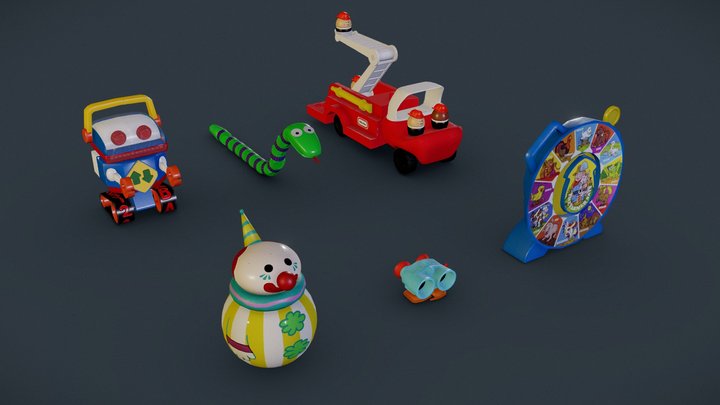 Andy's toys pack 1 3D Model