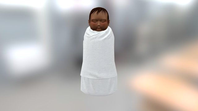 Swaddled Infant 3D Model
