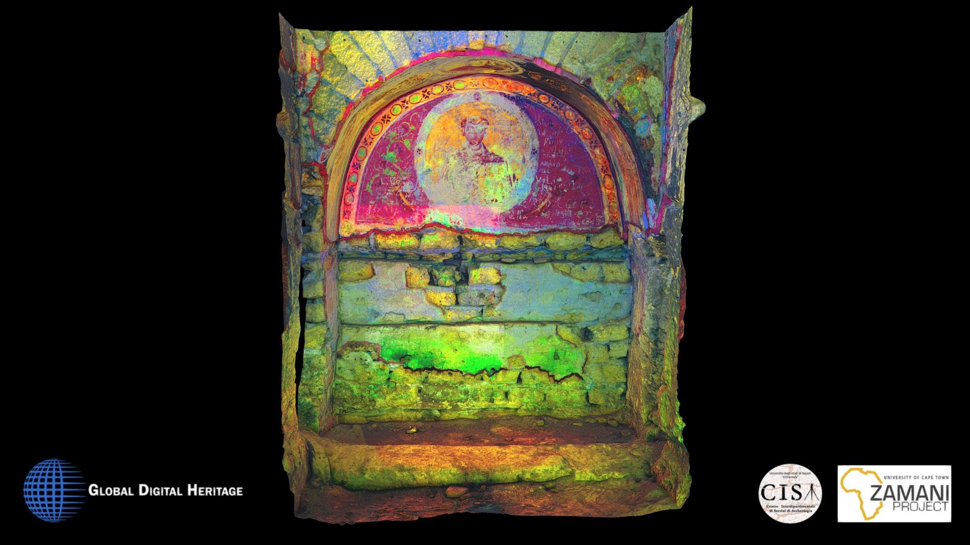 DStr. San Gennaro Catacomb  Fresco, Napoli (11a) — Sketchfab embed 3D viewer
