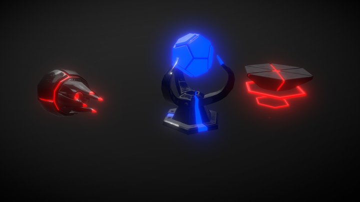 Fallen - Game assets 3D Model