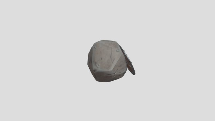 Fluppi_ Lesson6_Exercise1_Rock _and_Shield 3D Model