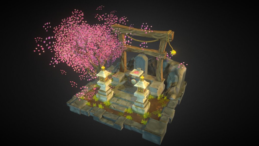 Japanese Shrine - 3D model by cesarin01 (@cesarin01) [b25cd5a] - Sketchfab