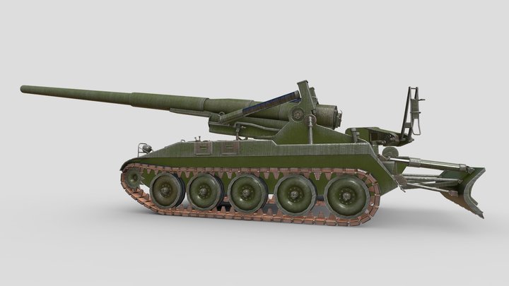 M107 Self-Propelled Gun 3D Model