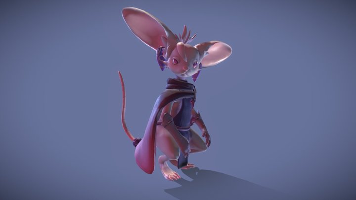 Ovopack Mouse Character 3D Model