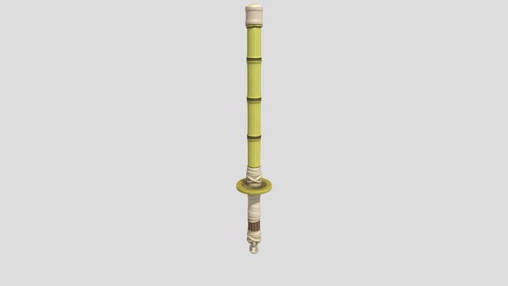 Bamboo sword 3D Model