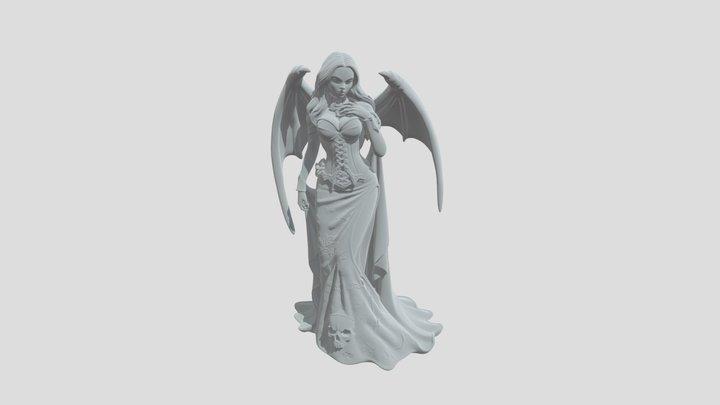 Crimson Winged Enchantress 3D Model