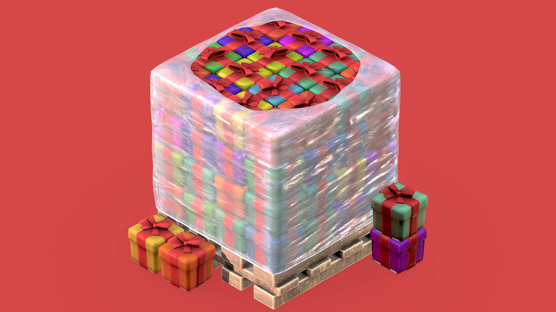 Present Pallet - Download Free 3D model by Duznot (@duz_vr) [b260a7d ...