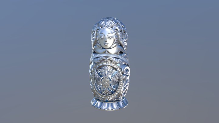 Матрешка 3D Model