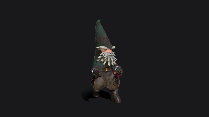 Kabouter Alver Ferdin Dwindelvoet - KabouterLore 3D Model