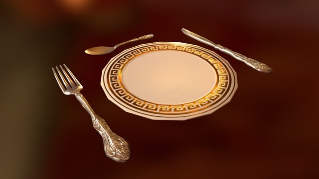 Dining Utensils 3D Model