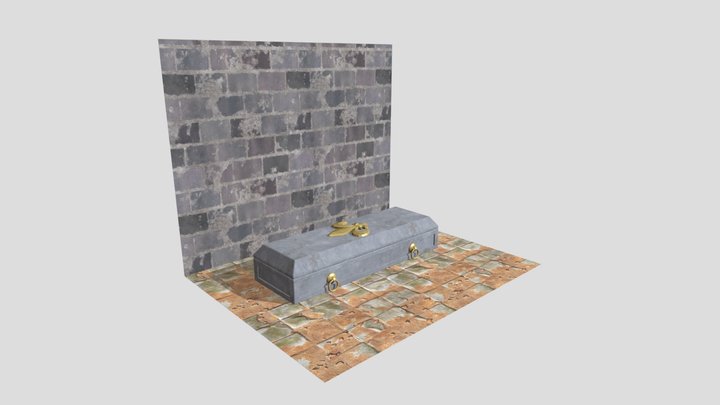 TP2-NAND136 Textures Répétitives Cercueil+Béton 3D Model