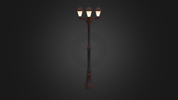 Rusty Street Lighting 3D Model