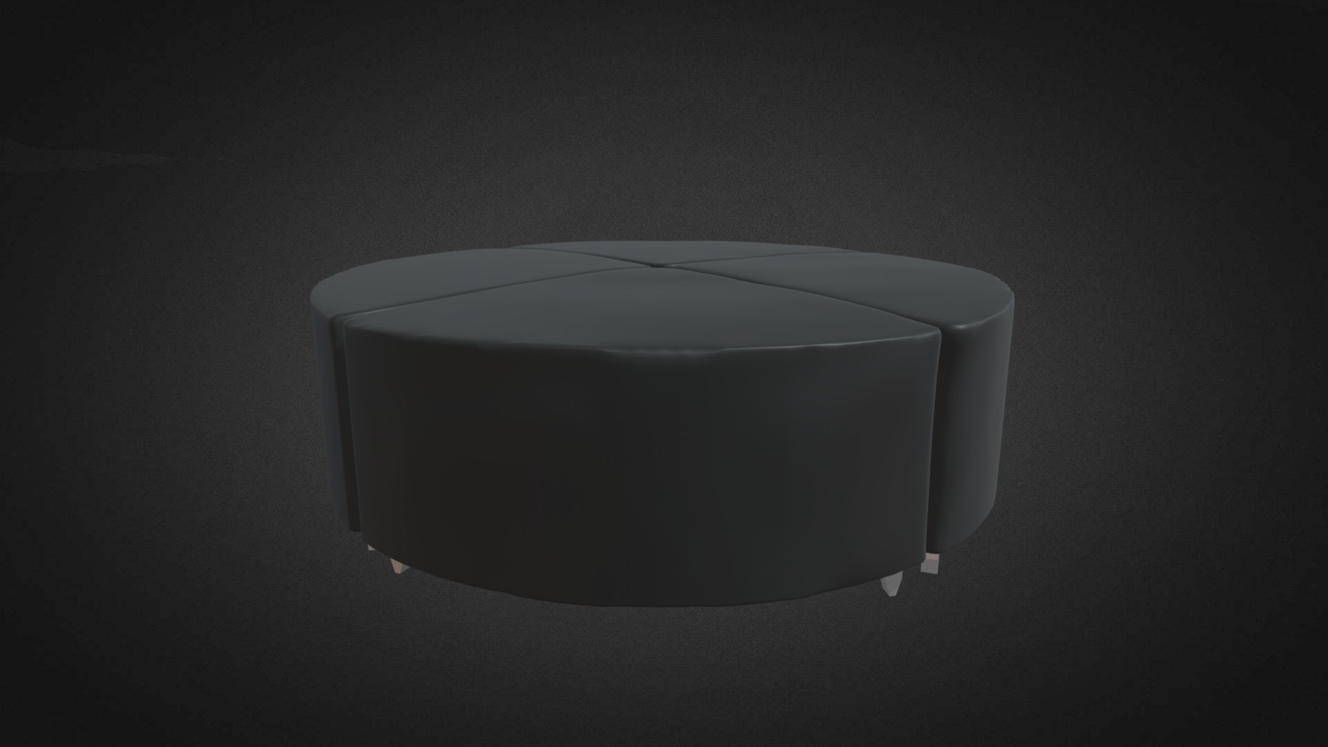 3D model Circular Bench Hire - This is a 3D model of the Circular Bench Hire. The 3D model is about a white square object.